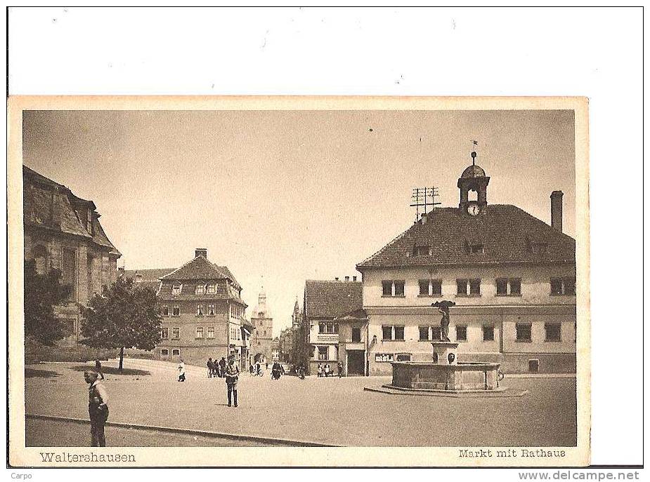 Waltershausen Markt Mit Rathaus. - Waltershausen