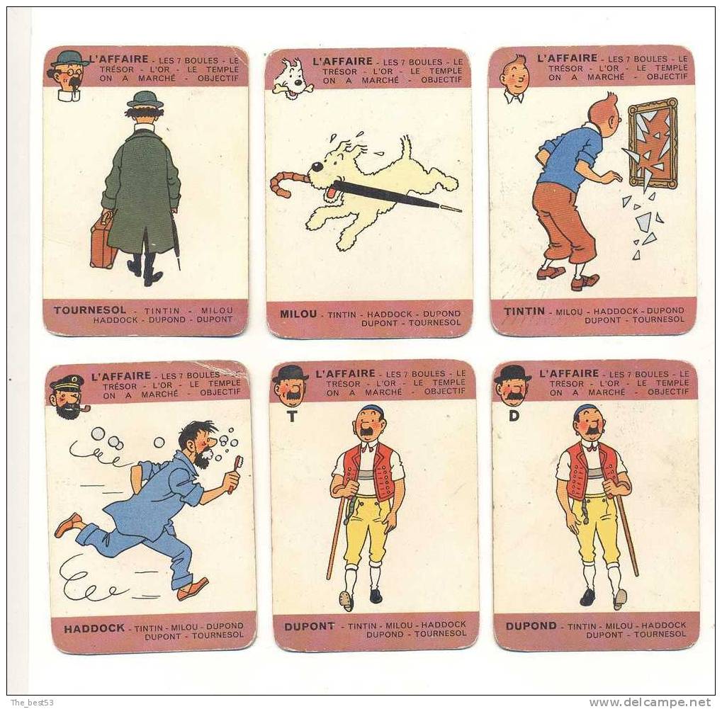 Jeux Des 7 Familles Tintin  Année 60 - Sonstige & Ohne Zuordnung