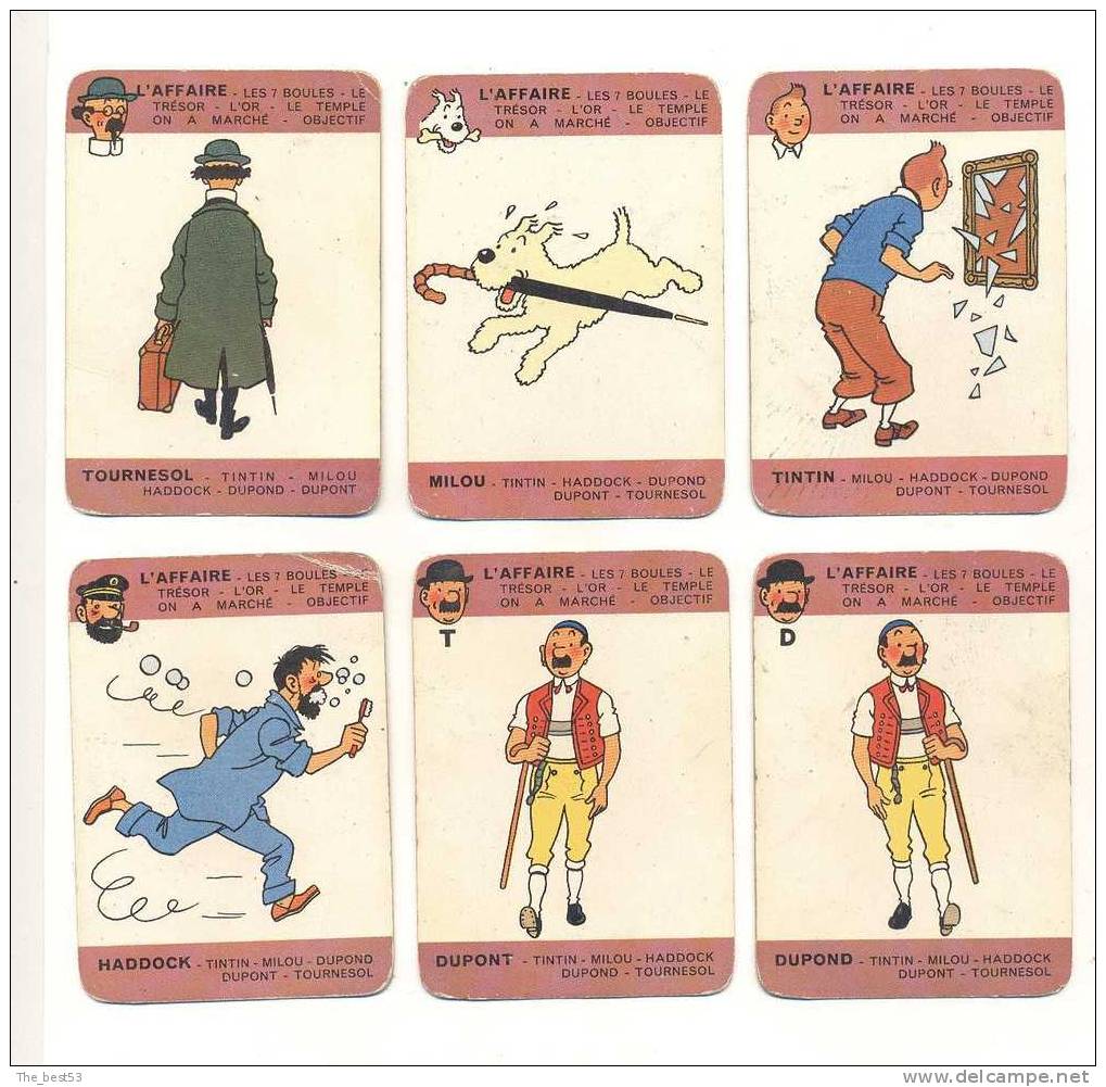 Jeux Des 7 Familles Tintin  Année 60 - Autres & Non Classés