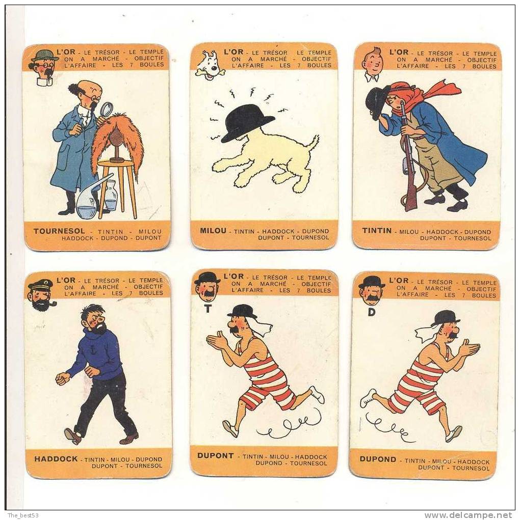 Jeux Des 7 Familles Tintin  Année 60 - Autres & Non Classés