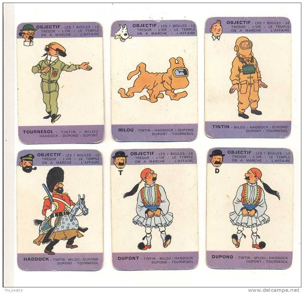 Jeux Des 7 Familles Tintin  Année 60 - Autres & Non Classés