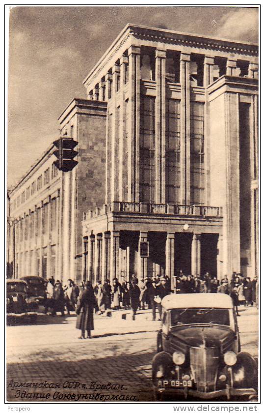 AK ARMENIEN EREVAN  AUTOMOBIL   FOTOGRAFIE OLD POSTCARD Cca 1947 - Armenia