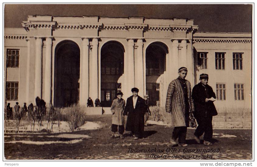 AK TSCHETSCHENIEN TADZISKAN  SSR  STALINGRAD FOTOGRAFIE OLD POSTCARD Cca 1947 - Chechnya