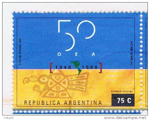 RA+ Argentinien 1998 Mi 2450 50 Jahre  OEA - Oblitérés