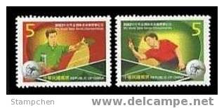 2002 Table Tennis Stamps Disabled Wheelchair Paralympic IPC Sport - Handisport