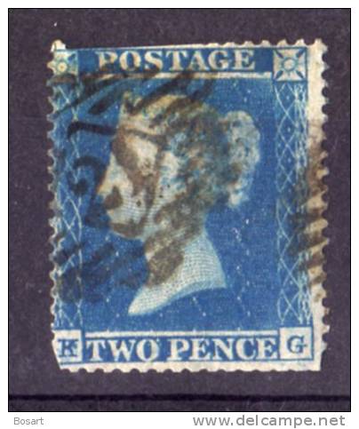 Grande Bretagne Victoria N°9 1854-55 C.110€ - Oblitérés
