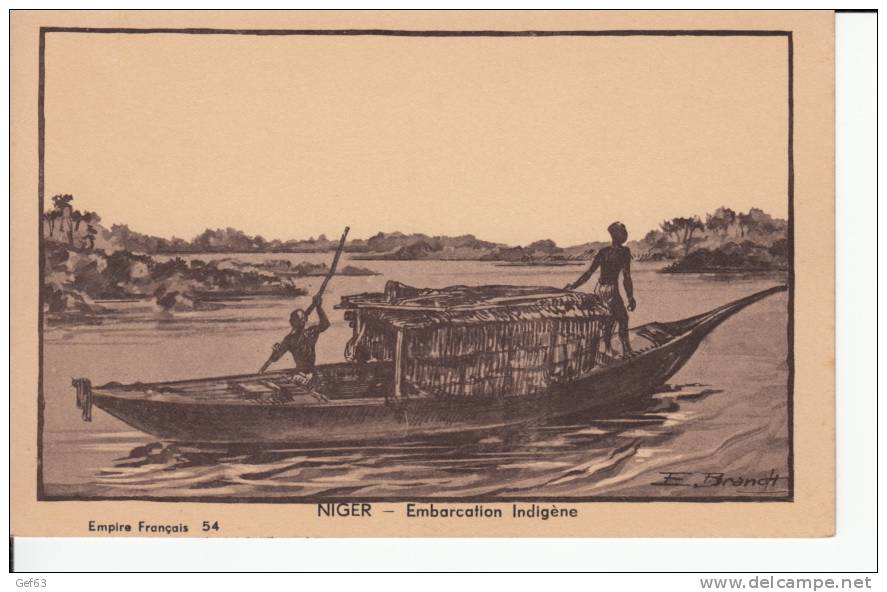 Niger - Embarcation Indigène - Niger
