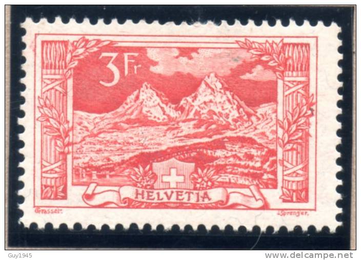 SUISSE : TP N° 167 * - Neufs