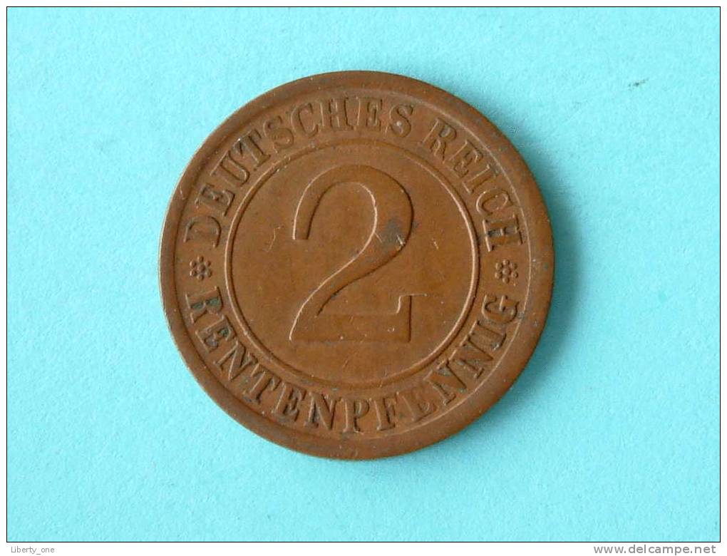 1924 A - 2 RENTENPFENNIG / KM 31 ( For Grade , Please See Photo ) ! - 2 Renten- & 2 Reichspfennig
