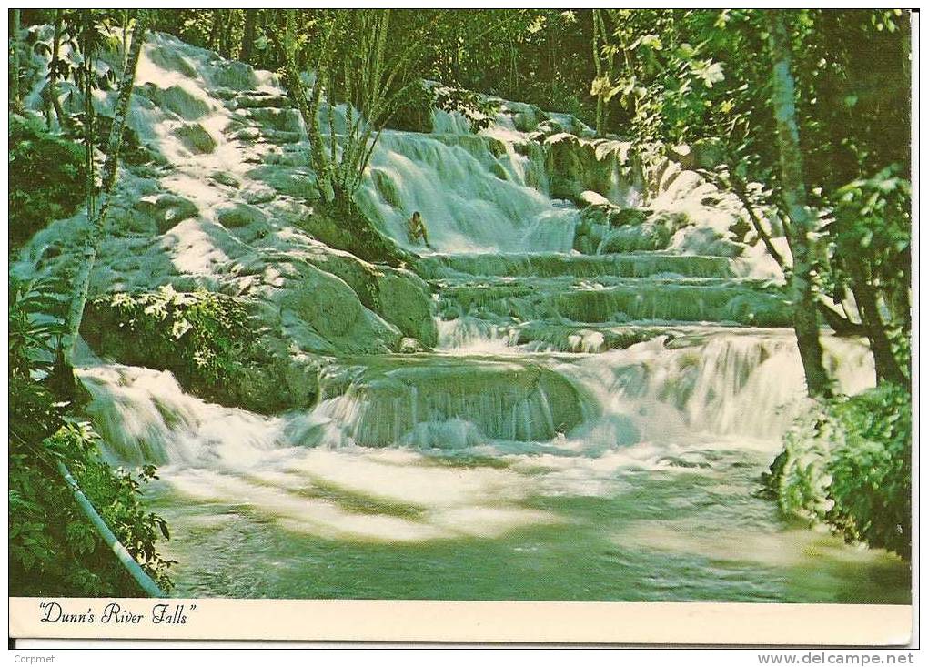 JAMAICA - VF 1985 POSTCARD DUNN´S RIVER FALLS From DISCOVERY BAY To MINNEAPOLIS - Jamaique (1962-...)