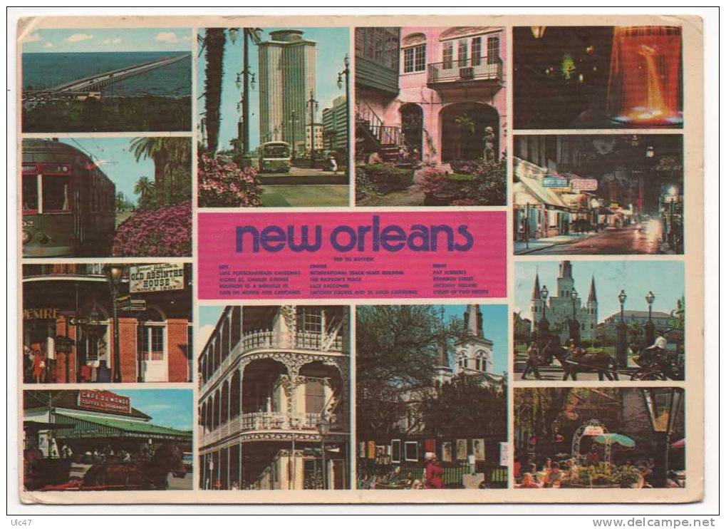 - NEW ORLEANS. - Top To Bottom. - Lift. - Center. - Right - Timbre - Scan Verso - - New Orleans