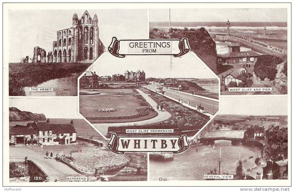 Gran Bretagna 1952. Cartolina Di  WHITBY  -  Vedute. - Whitby