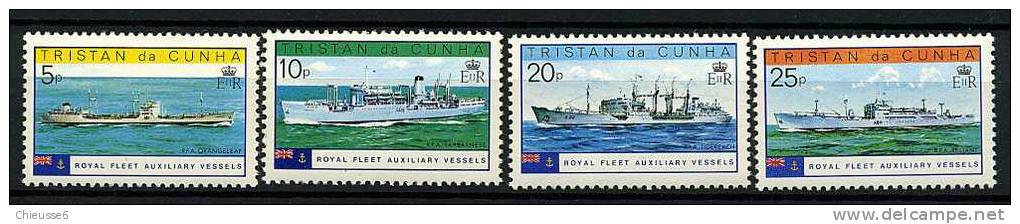 Tristan Da Cunha ** N° 248 à 251 - Vaisseaux Auxiliaires De La Flotte Royales - Tristan Da Cunha