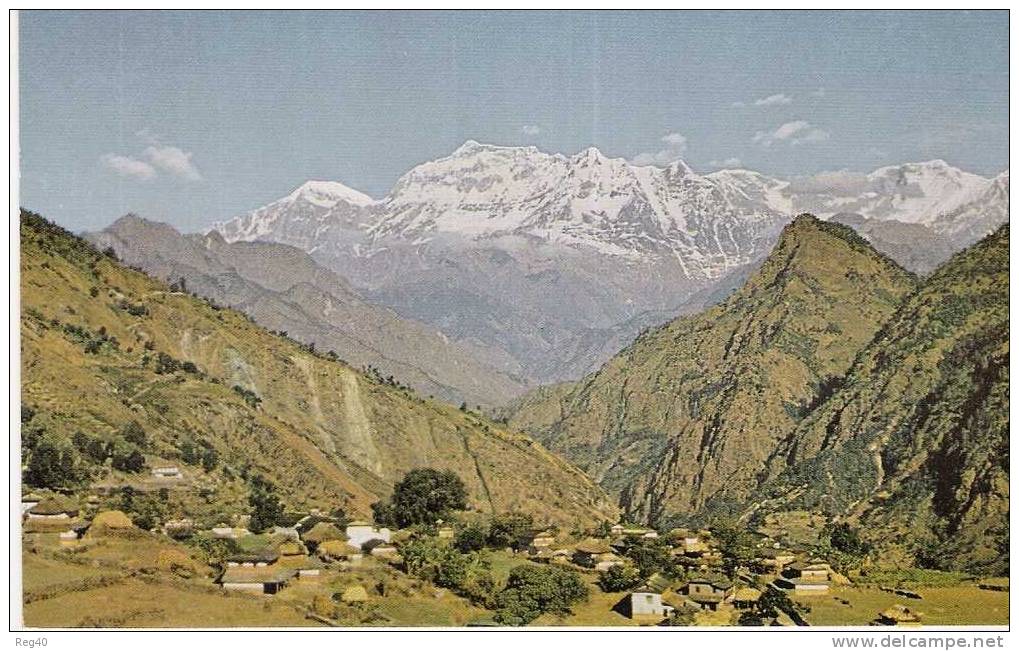 ASIE - NEPAL - Mountain Village And Dhaulagiri Range, West Nepal - - Népal