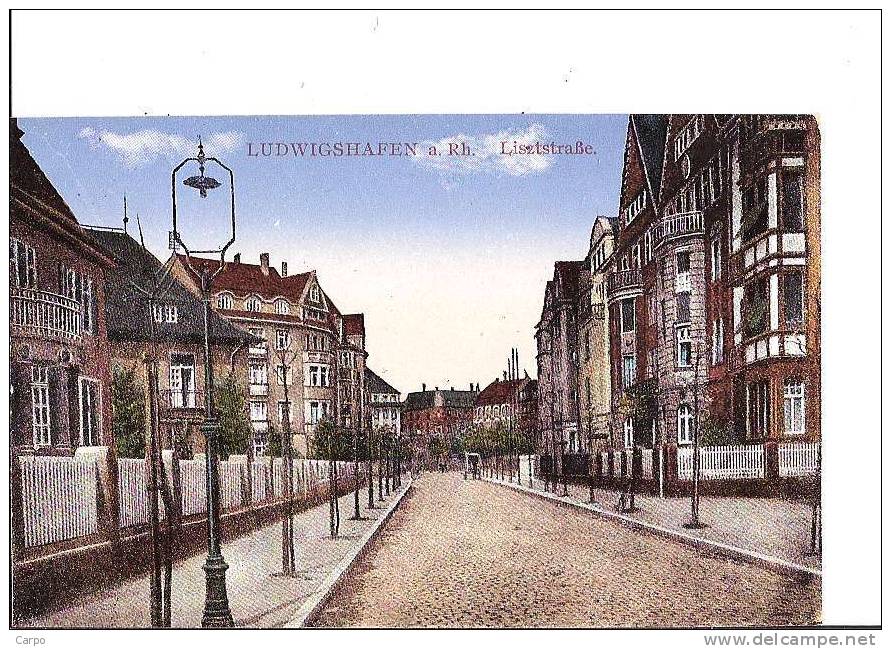 LUDWIGSHAFEN A. Rh. Lisztstasse. - Ludwigshafen