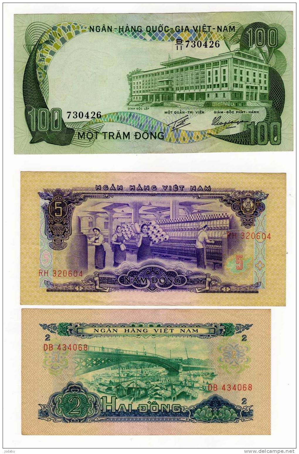 3 Billets  Du Viet-nam - Vietnam