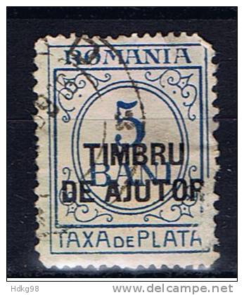 RO+ Rumänien 1915 Mi 1Y Zwangszuschlagsportomarke - Oblitérés