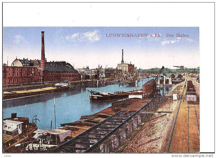 LUDWIGSHAFEN A. Rh. Der Hafen. - Ludwigshafen