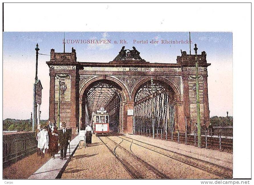 LUDWIGSHAFEN A. Rh. Portal Der Rheinbrücke. - Ludwigshafen
