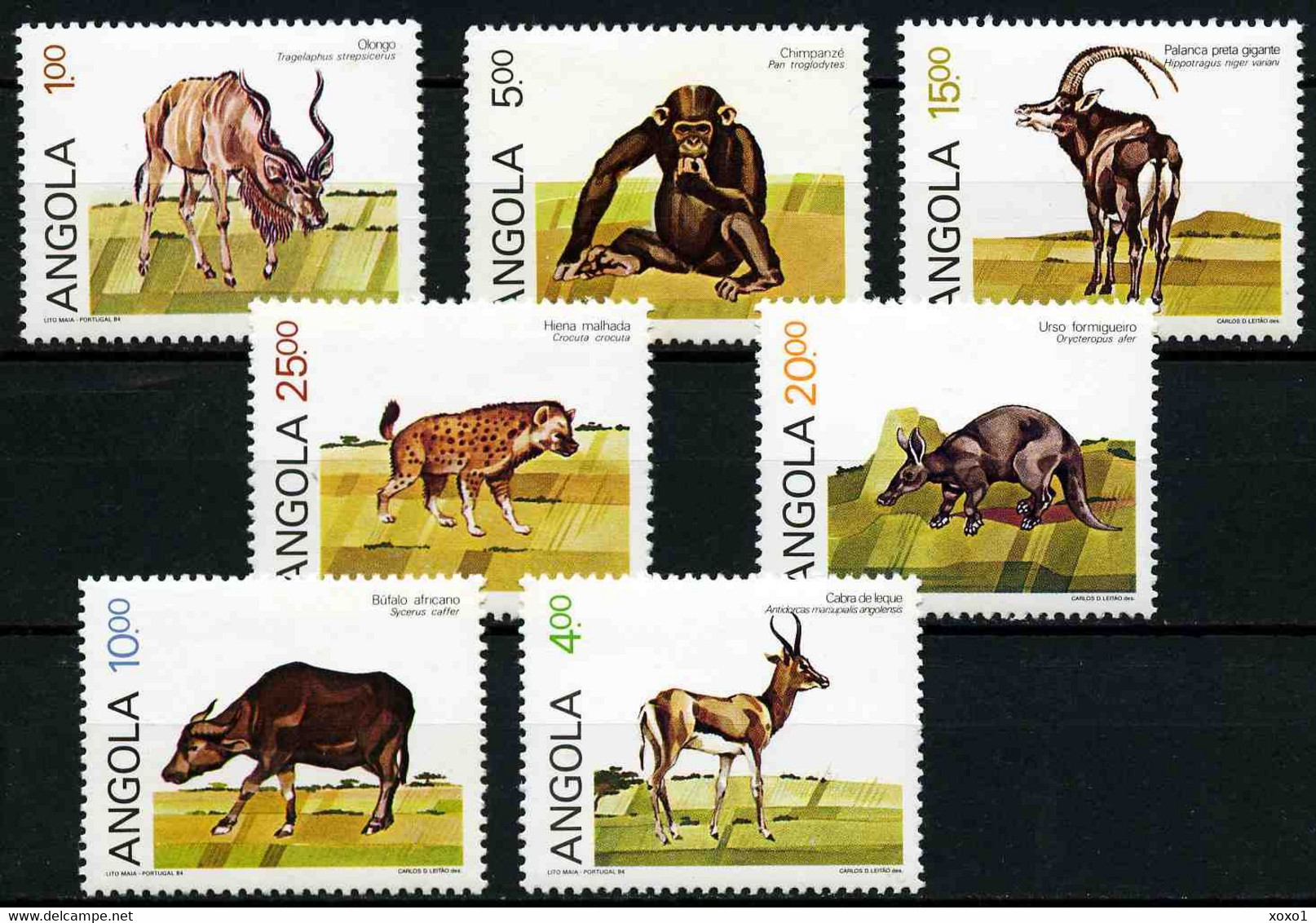 Angola 1984 MiNr. 707 - 713 Animals 7v  MNH**     12,00 € - Angola