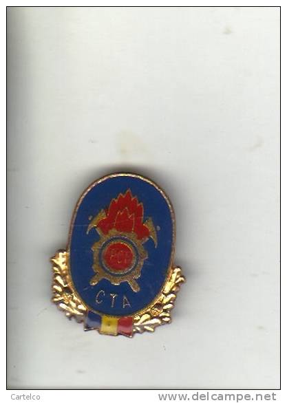 Romania Old Badge - CTA - Fireman Badge - Feuerwehr