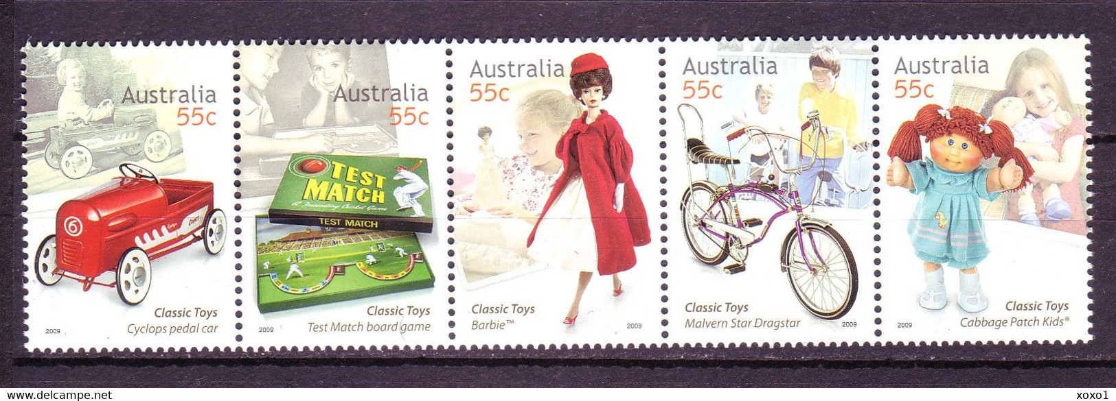 Australia 2009 MiNr. 3277 - 3281  Australien Childhood & Youth Dolls Classic Toys 4v MNH** 5.50 € - Puppen