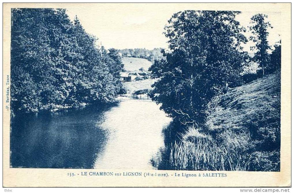 LE CHAMBON SUR LIGNON (Haute-Loire) : Le Lignon à Salettes - Le Chambon-sur-Lignon
