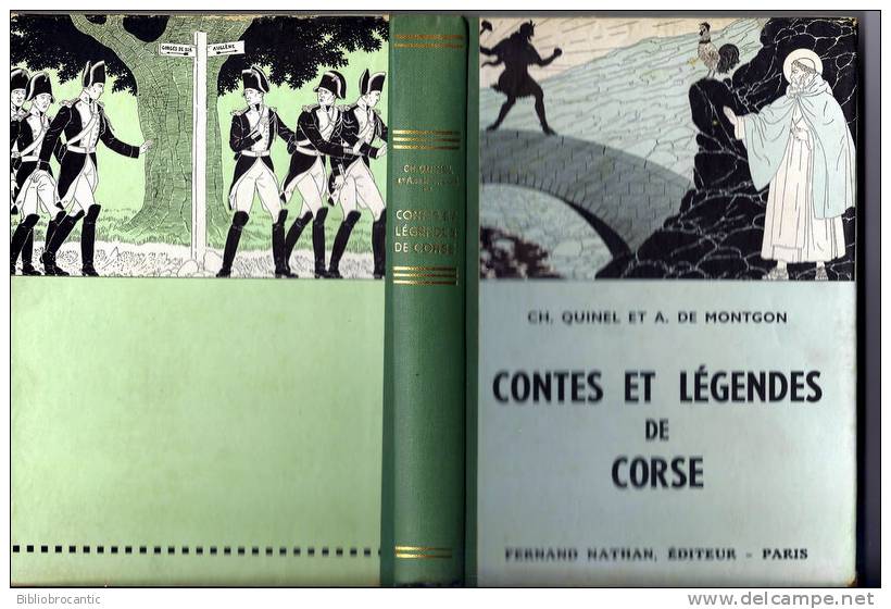 CONTES ET LEGENDES DE CORSE Par CH. QUINEL Et A. DE MONTGON En 1951 - Corse