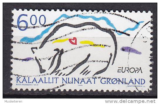 Greenland 1999 Mi. 338    6.00 Kr Europa CEPT Natur- Und Nationalparks Eisbär Polar Bear - Oblitérés