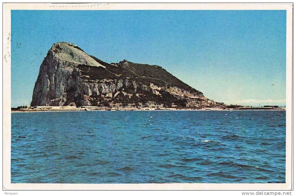 Postal ALGECIRAS (Cadiz) 1967.  Vista Peñon Gibraltar - Briefe U. Dokumente