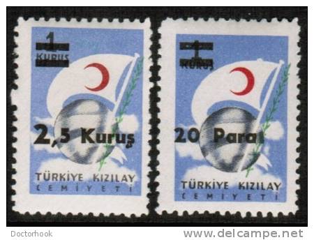 TURKEY   Scott #  RA 187A-B*  VF MINT LH - Unused Stamps