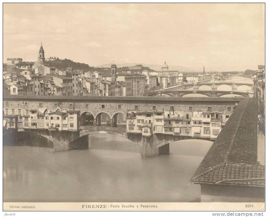 FIRENZE - Ponte Vecchio E Panorama - Ed. Inalterabile No. 5004 - Luoghi