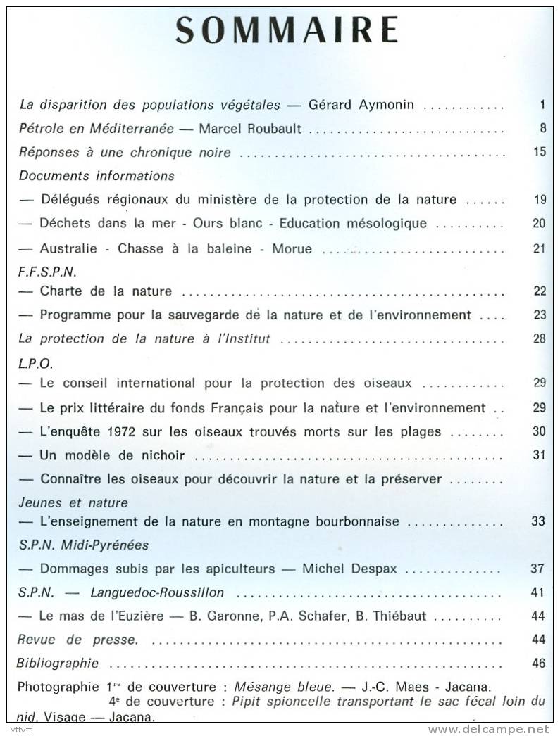 LE COURRIER DE LA NATURE (n° 25, 1973) : Pétrole En Méditerrannée, Apiculteurs, Abeilles, L'Euzière, Nichoir, Fauvette.. - Other & Unclassified