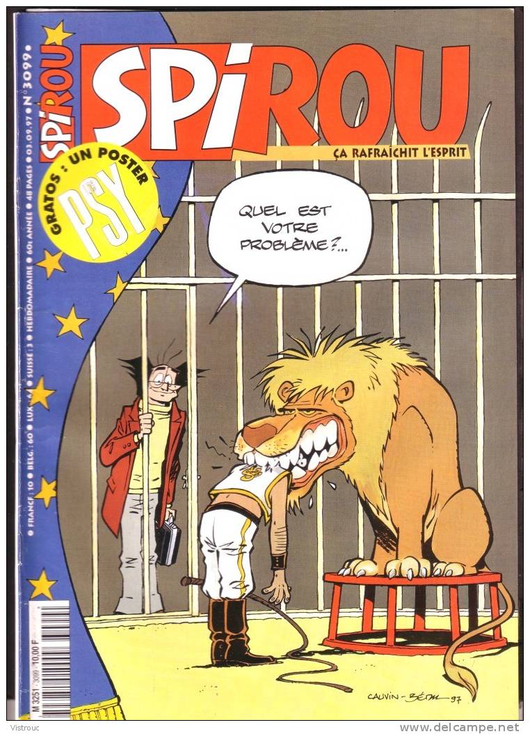 SPIROU N° 3099 - Couverture "LES PSY" - Année 1997. - Spirou Magazine