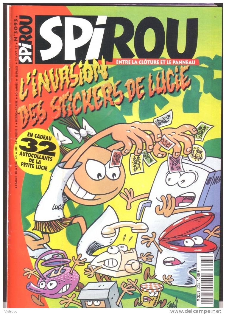 SPIROU N° 3093 - Couverture "Petite Lucie"- Année 1997. - Spirou Magazine