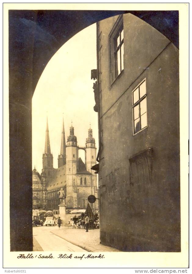 Germany Picture Postcard Halle (Saale) Blick Auf Markt Posted 1942 - Halle (Saale)