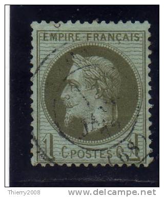 Napoléon III Lauré  N° 25  Avec Oblitèration Cachet à Date  TTB - 1863-1870 Napoléon III Lauré