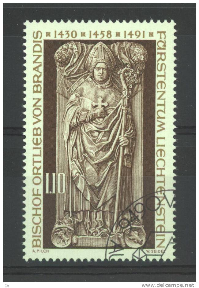 Liechtenstein  :  Yv  607  (o) - Oblitérés