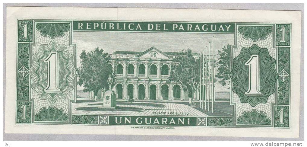Paraguay 1 Guarani L 1952 AUNC P 192 - Paraguay