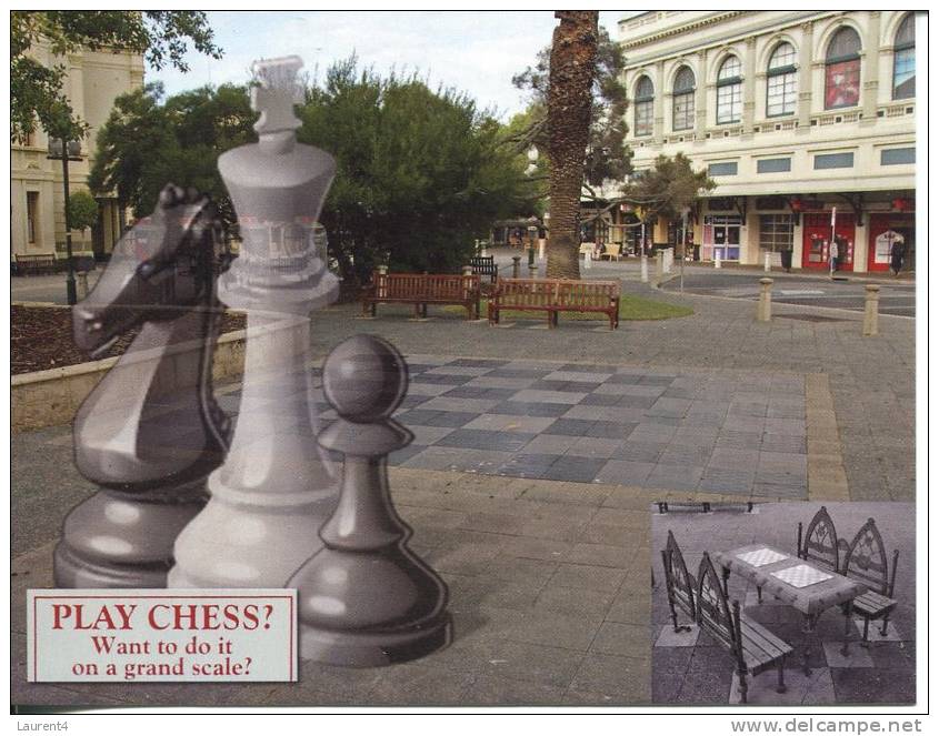 1 X Australia Giant Chess Board - Jeux D'Echec Geant - Western Australia - Fremantle - Chess