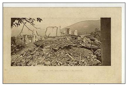 RUINES DE METZERAL - Guerre 1914-18