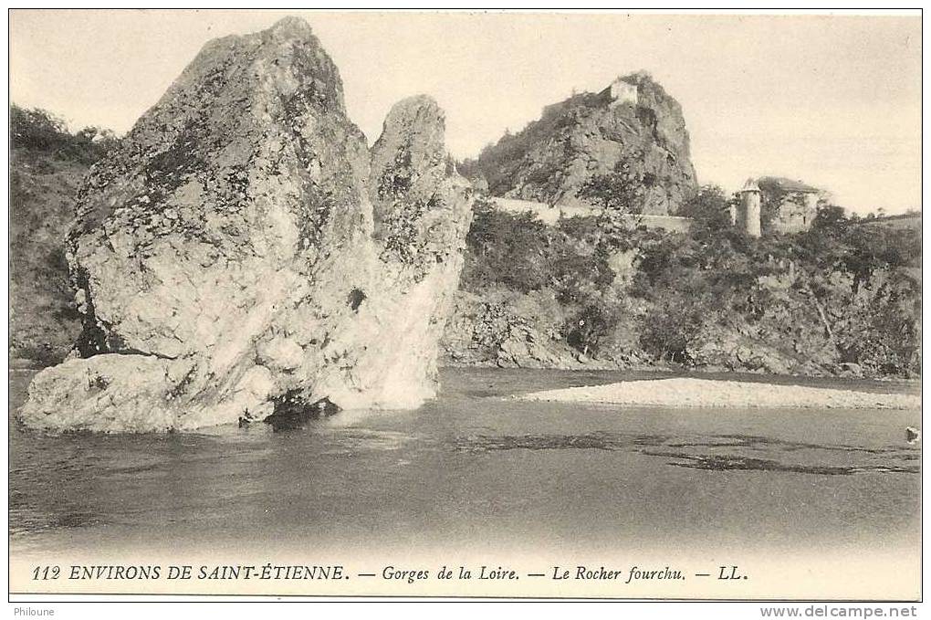 Environs De Saint-Etienne - Gorges De La Loire - Le Rocher Fourchu, Ref 1102-801 - Andere & Zonder Classificatie