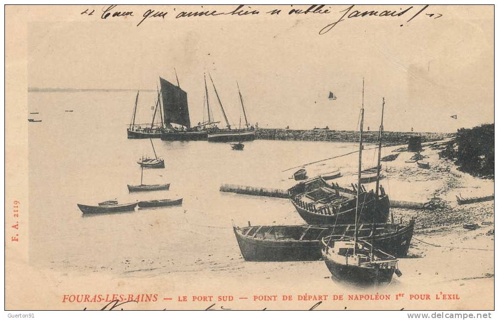 CPA (17) FOURAS-les-BAINS / Le Port Sud - Point De Départ De Napoléon 1er Pour L'éxil - - Fouras-les-Bains