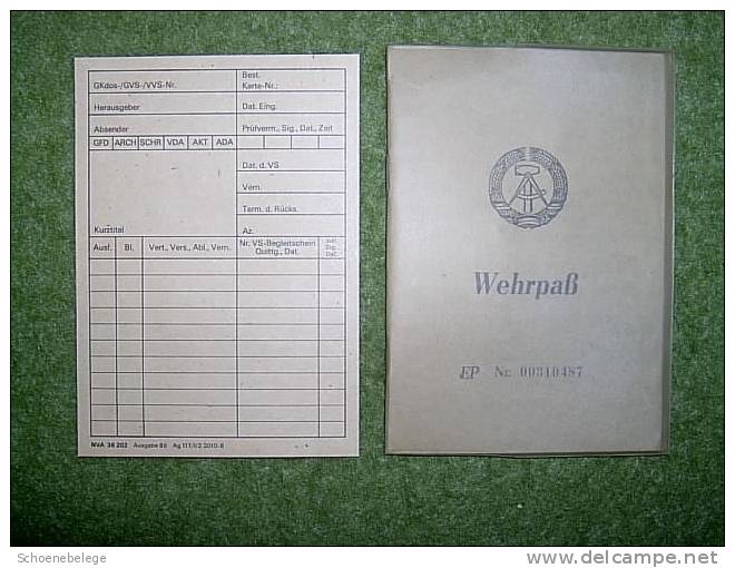 A413) NVA Der DDR - Armee, Sammlung Mit Formularen, Ausweisen, Dokumenten Usw. !! - Documenti Storici