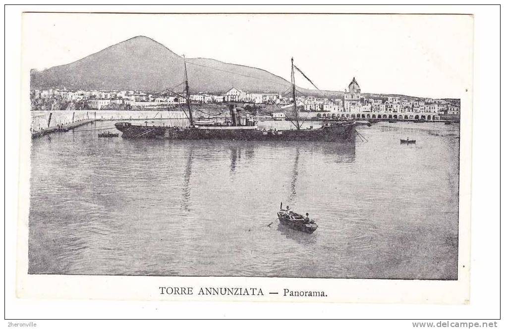 CPA - TORRE ANNUNZIATA - Le Port Avec Bateau - 1900 - Torre Annunziata