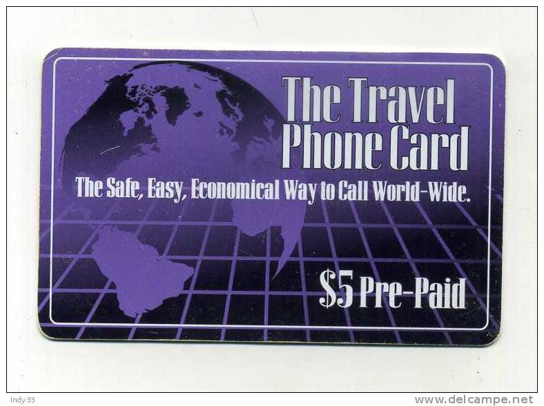 - TELECARTE ETATS-UNIS . CARTE PREPAYEE THE TRAVEL PHONE CARD - Other & Unclassified