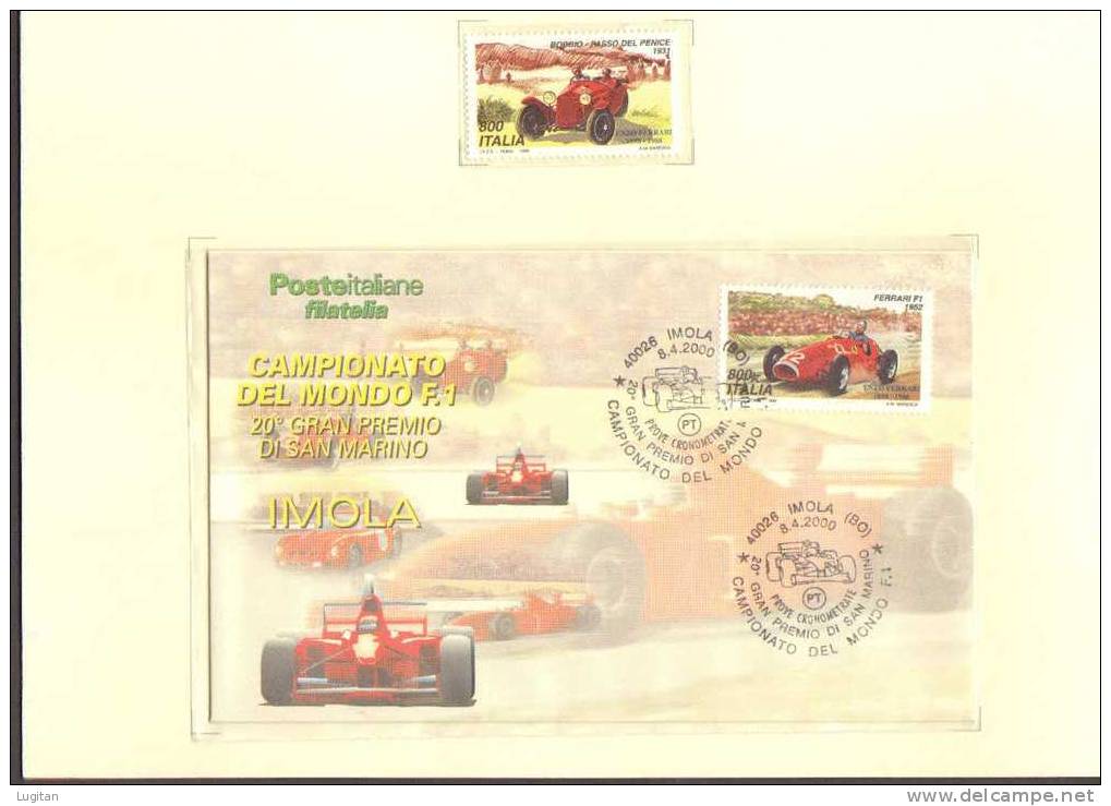 FOLDER SPECIALE - CAMPIONATO DEL MONDO DI FORMULA UNO - IMOLA - GRAN PREMIO SAN MARINO - FERRARI - Folder