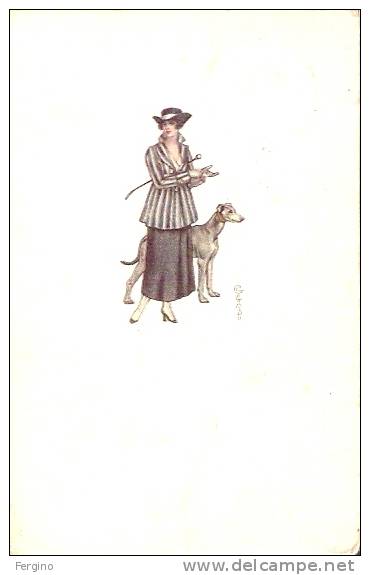 95/FP/11 - ILLUSTRATORI - COLOMBO: Donnina Con Cane - Colombo, E.