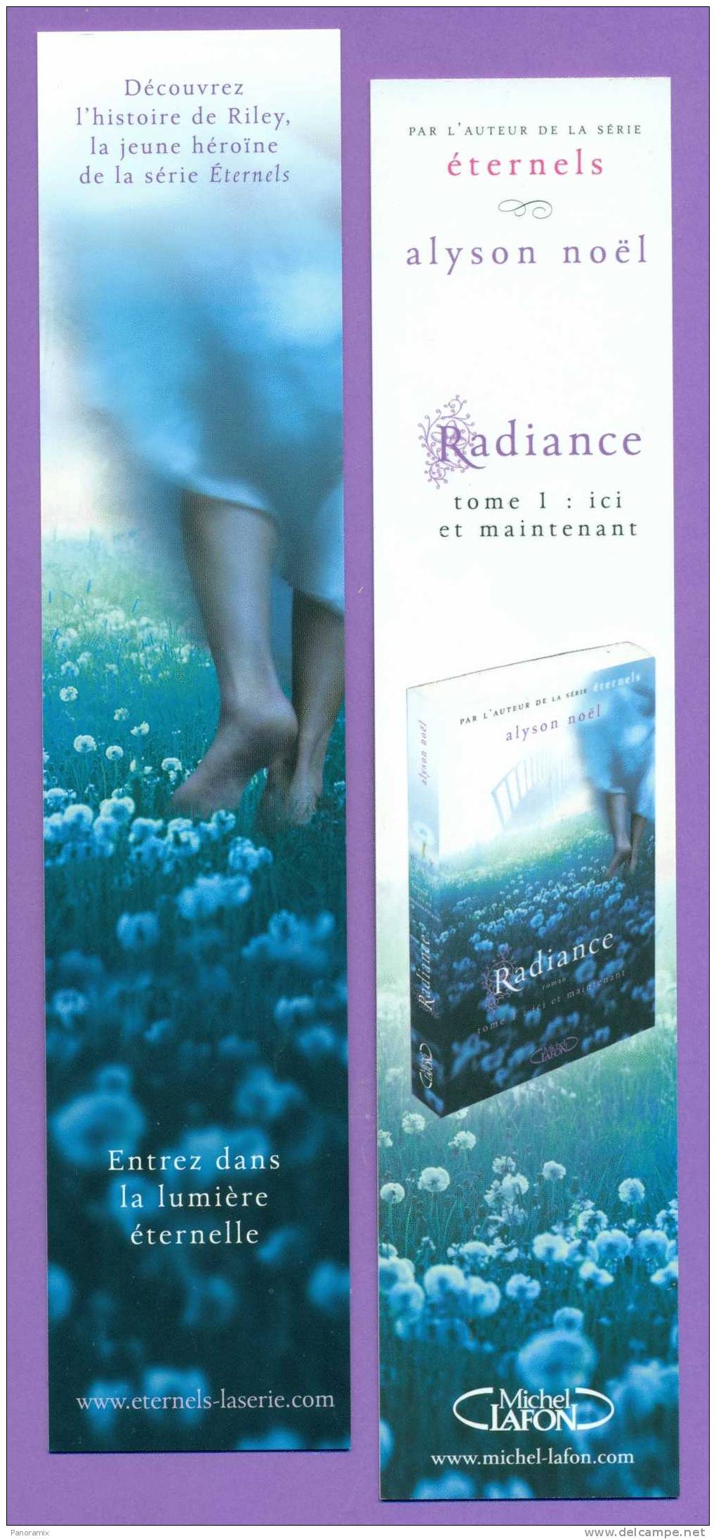 Michel  Lafon   A.  Noël   "  Radiance  "   5 X 23 Cm - Bookmarks
