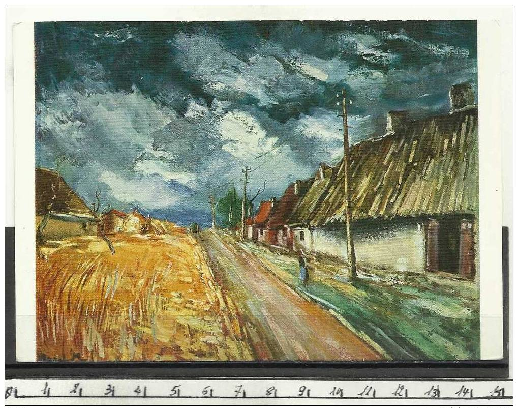 Maurice De Vlaminck Les Chaumières École Francaise No6659 - Musei